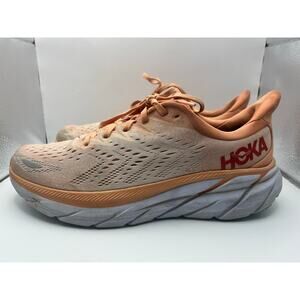 Hoka One One Clifton 8 Cantaloupe Running Shoes Women’s Size 10 - USED